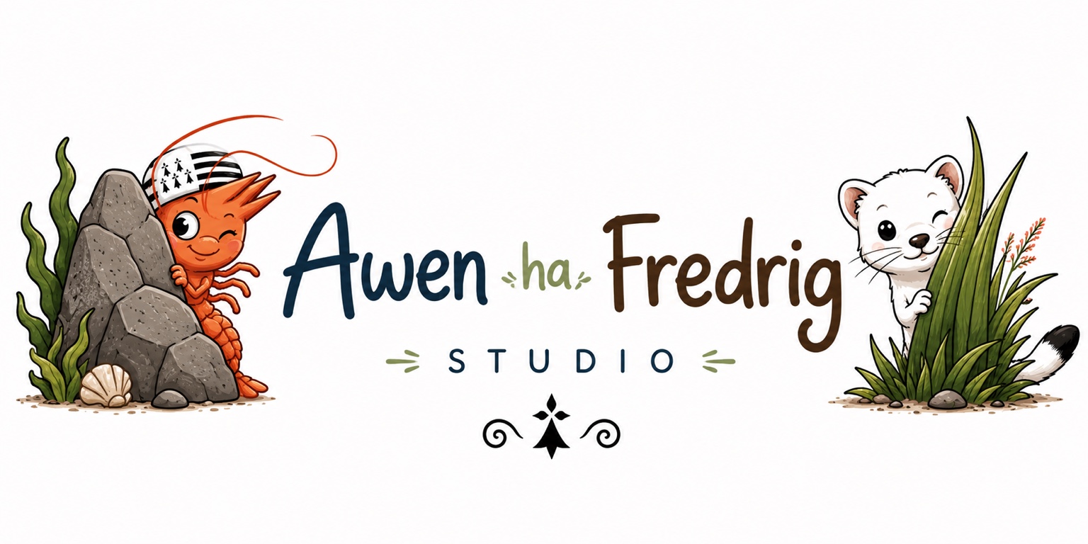 Logo Awen ha Fredrig Studio